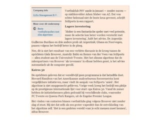 Artikel FD - SciSports