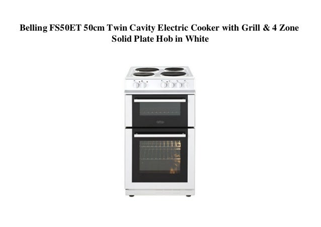 White electric cooker 50cm Clearance