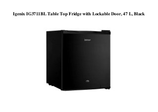 Igenix IG3711BL Table Top Fridge with Lockable Door, 47 L, Black
 