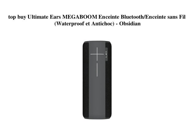 ultimate ears megaboom obsidian