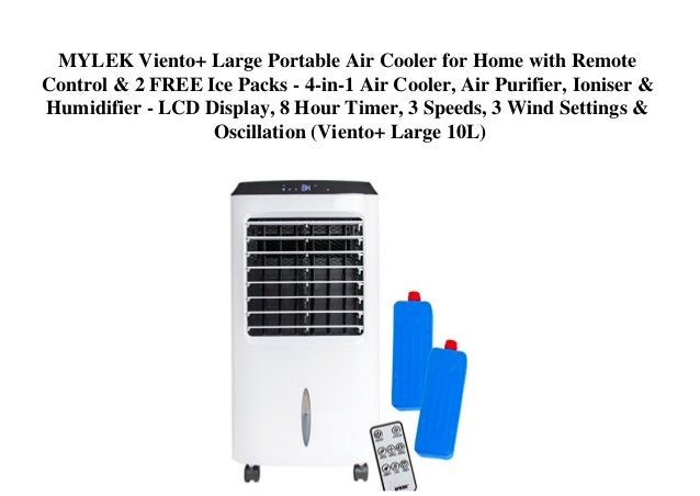 mylek remote control portable air cooler