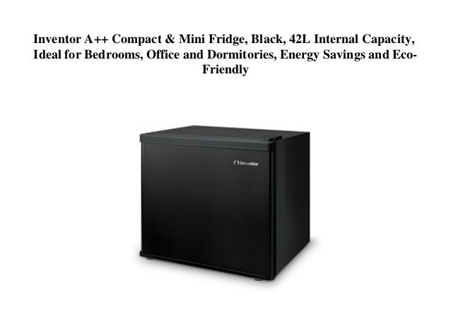 Inventor A Compact Mini Fridge Black 42l Internal Capacity Id
