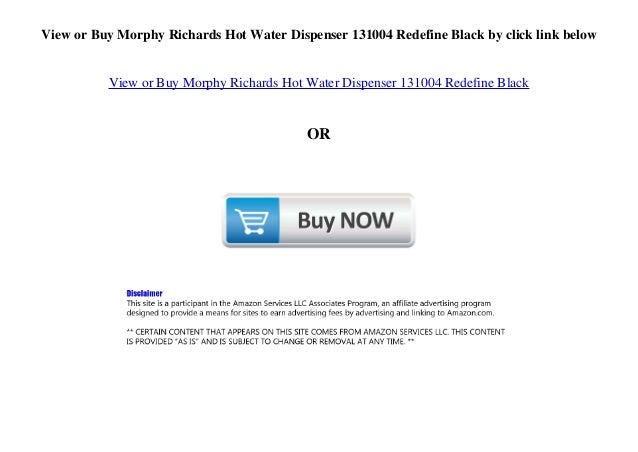 morphy richards hot water dispenser 131004