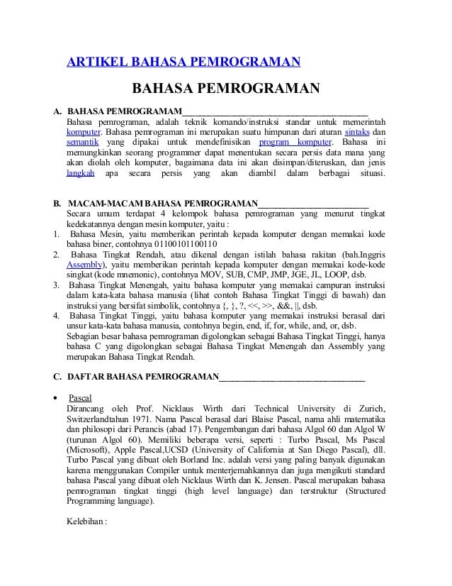 Aturan penulisan dalam bahasa pemograman adalah