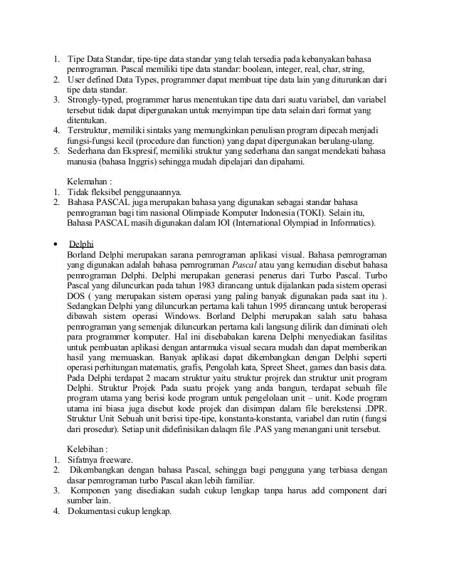 Artikel bahasa pemrograman Artikel bahasa pemrograman