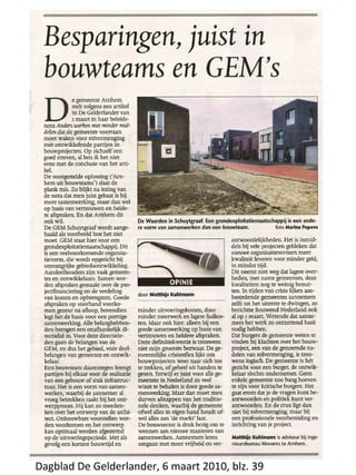 Dagblad De Gelderlander, 6 maart 2010, blz. 39 