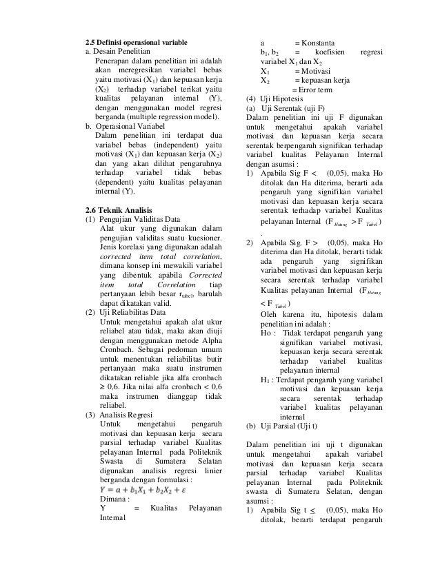 PENGARUH MOTIVASI DAN KEPUASAN KERJA TERHADAP KUALITAS 