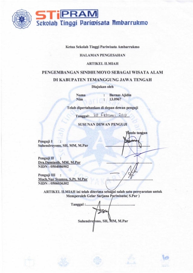 Pengembangan Sindhumoyo Sebagai Wisata Alam Di Kabupaten Temanggung J\u2026 Pengembangan Sindhumoyo Sebagai Wisata Alam Di Kabupaten Temanggung J\u2026