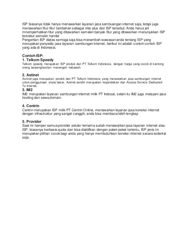 Artikel Isp Internet Service Provider