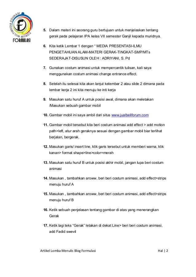 Artikel Lomba Periode