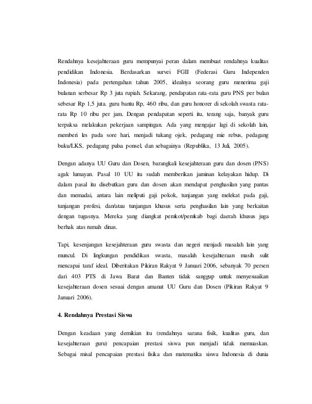 Artikel Masalah Pendidikan 2 Artikel Masalah Pendidikan 2