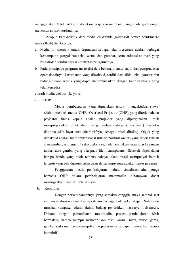 Artikel media pembelajaran matematika