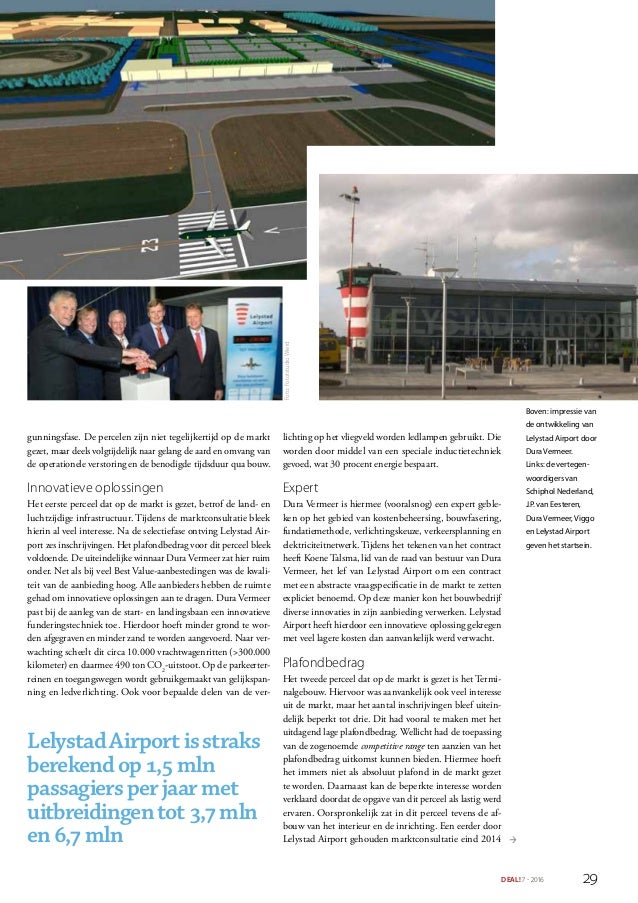 Artikel Peter Mustert & Jeroen van de Rijt Best Value bij Lelystad Airport deal september 2016