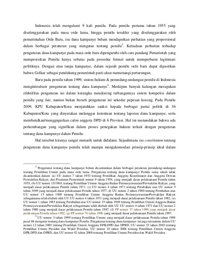 Transparansi dan Akuntabilitas Dana Kampanye