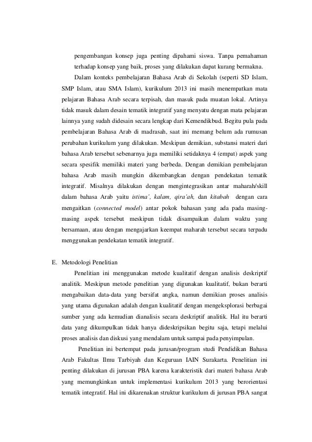 Pengembangan model pembelajaran tematik integratif