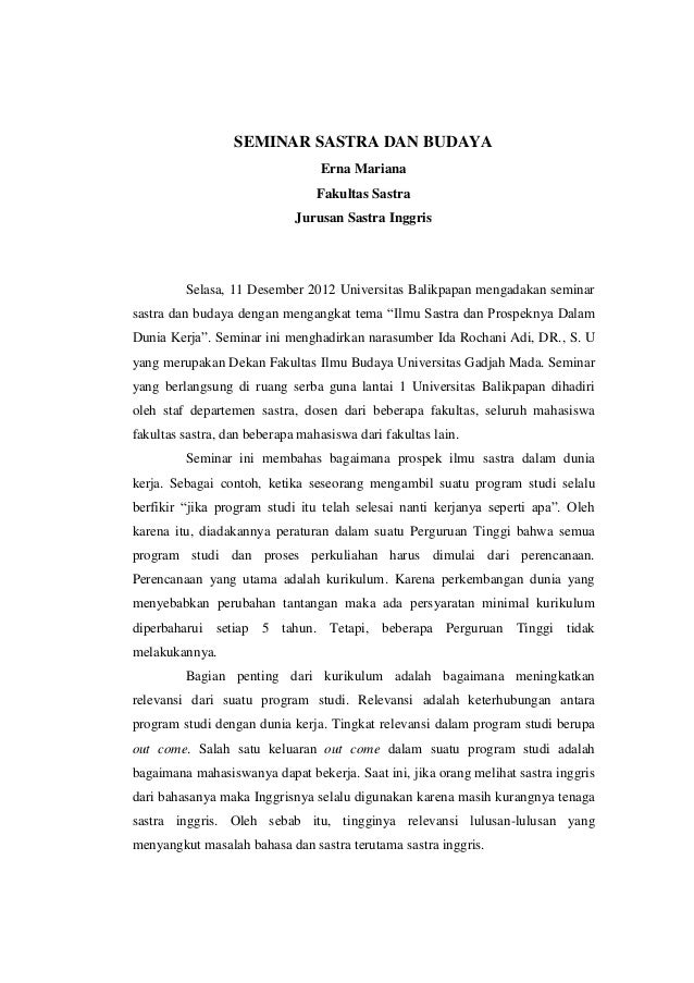 Artikel seminar