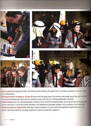 Artikel Speldenken voor magazine NSCU