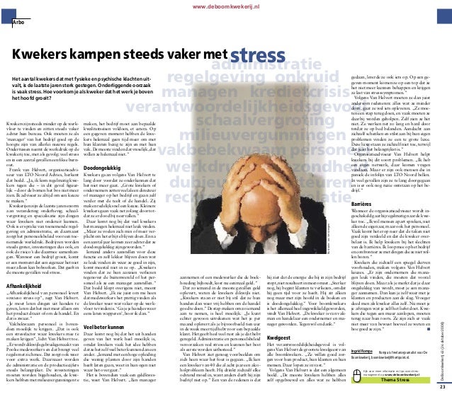 artikel om stress