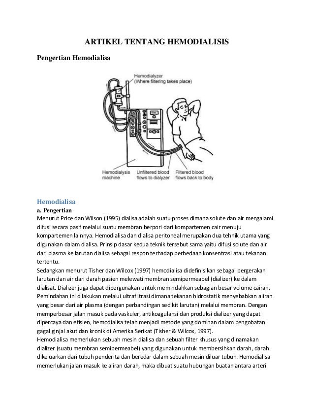 Artikel tentang hemodialisis