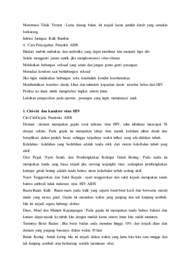 Artikel Tentang Virus Hiv