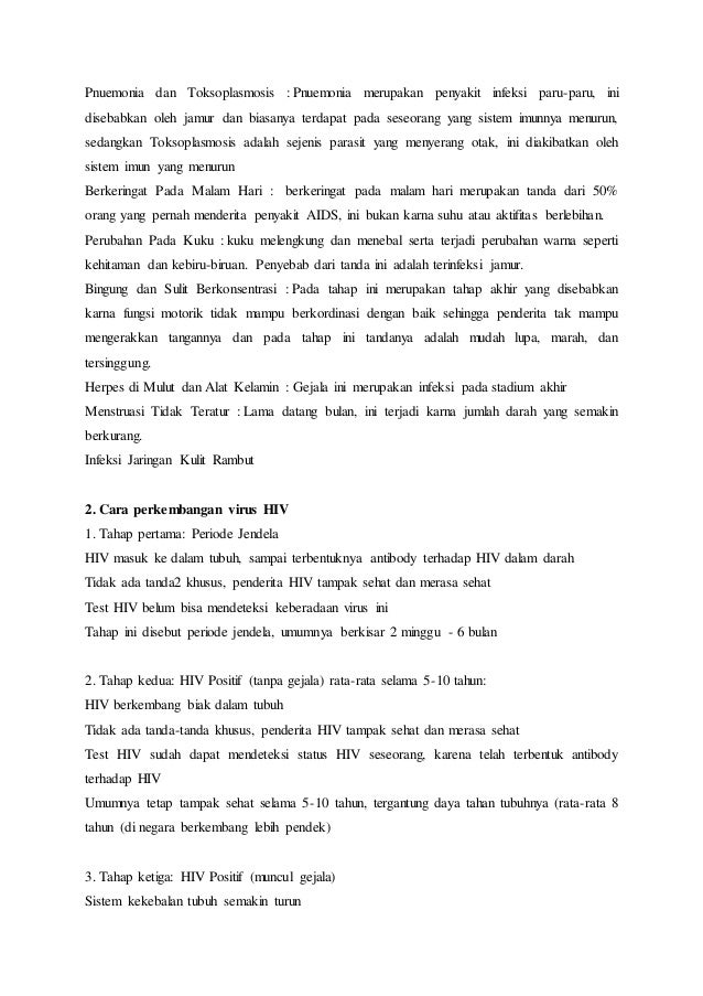 Artikel Tentang Virus Hiv