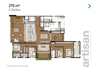 275 m²
    4 Suítes




Material provisório de uso interno do corretor, sujeito a alteração.
 