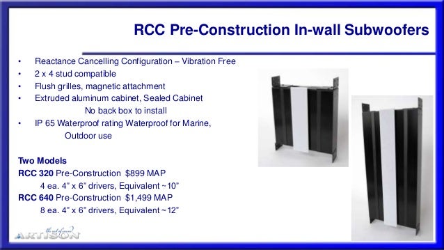 artison in wall subwoofer