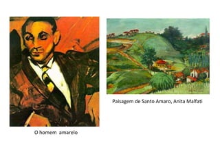 O homem  amarelo Paisagem de Santo Amaro, Anita Malfati 