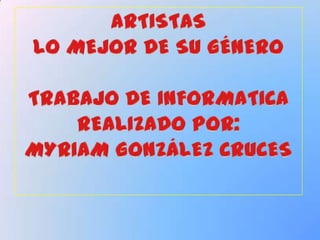 Traballo libre Miriam