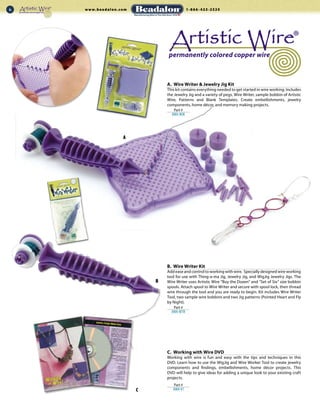 Artistic wire catalog | PDF | Jewelry Making | Arts and Crafts