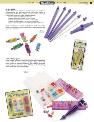 Artistic wire catalog | PDF | Jewelry Making | Arts and Crafts