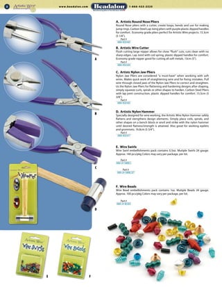 Artistic wire catalog | PDF | Jewelry Making | Arts and Crafts