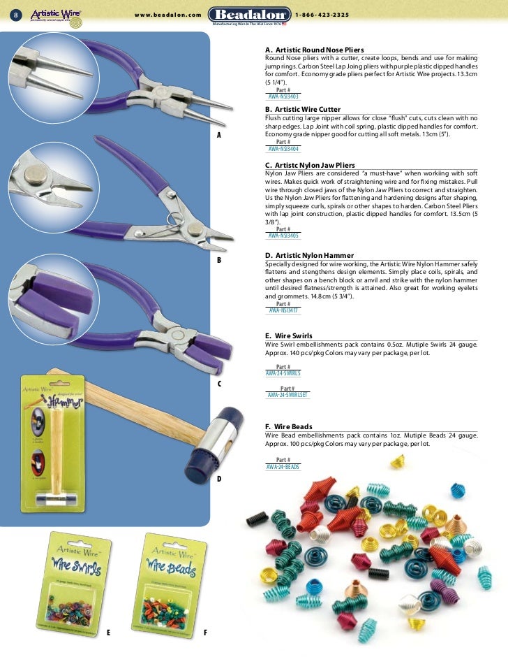 Artistic wire catalog