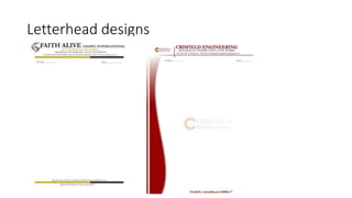 Letterhead designs
 