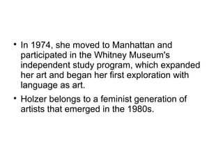 Jenny Holzer | PPT