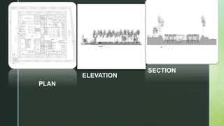 PLAN
ELEVATION
SECTION
 