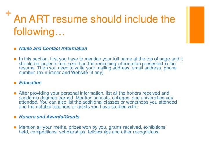 things to have on a resumes