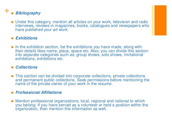 resume professional organizations