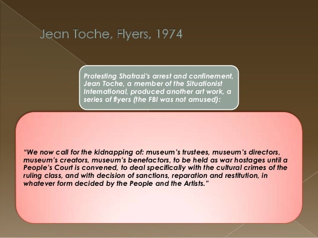 art law introductory class 2013 jean toche flyers 1974