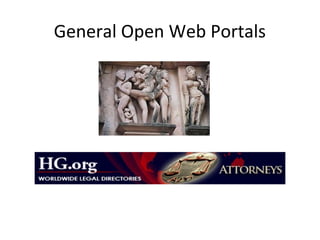 General Open Web Portals
 