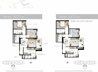 Planta – 67,73 m2
Planta – 67,73 m2
Opção com cozinha americana
02
01
03
04
05 15 17
07 13 19
08
09
11
10
12
14 20
06 1816
02
01
03
04
05 15 17
07 13 19
08
09
11
10
12
14 20
06 1816
Banheiro
de serviço
Sala com
2 ambientes
( estar e jantar ) Cozinha Americana
Área de Serviço
independente da cozinha
Varanda Gourmet
Ampla Suíte
z z
Planta-tipo do apto. de 67,73 m2
, final 10 do 10
ao 190
pavimentos. Os móveis de dimensões comerciais, objetos de decoração, divisórias, pisos, metais, bancadas e
alguns pontos de iluminação são sugestão de decoração, não fazendo parte do contrato de aquisição. As medidas são internas e de face a face das paredes.
Planta-tipo do apto. de 67,73 m2
, final 10 do 10
ao 190
pavimentos. Os móveis de dimensões comerciais, objetos de decoração, divisórias, pisos, metais, bancadas e
alguns pontos de iluminação são sugestão de decoração, não fazendo parte do contrato de aquisição. As medidas são internas e de face a face das paredes.
 