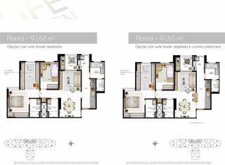 02
01
03
04
05 15 17
07 13 19
08
09
11
10
12
14 20
06 1816
Planta – 91,63 m2
Planta – 91,63 m2
Opção com suíte master ampliada e cozinha americanaOpção com suíte master ampliada
02
01
03
04
05 15 17
07 13 19
08
09
11
10
12
14 20
06 1816
Suíte Master
ampliada com
closet
Suíte Master
ampliada com
closet
Cozinha Americana
z z
Planta-tipo do apto. de 91,63 m2
, final 13 do 10
ao 90
pavimentos. Os móveis de dimensões comerciais, objetos de decoração, divisórias, pisos, metais, bancadas e
alguns pontos de iluminação são sugestão de decoração, não fazendo parte do contrato de aquisição. As medidas são internas e de face a face das paredes.
Planta-tipo do apto. de 91,63 m2
, final 13 do 10
ao 90
pavimentos. Os móveis de dimensões comerciais, objetos de decoração, divisórias, pisos, metais, bancadas e
alguns pontos de iluminação são sugestão de decoração, não fazendo parte do contrato de aquisição. As medidas são internas e de face a face das paredes.
 
