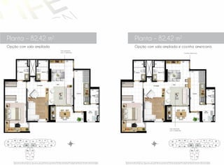 Planta – 82,42 m2
Planta – 82,42 m2
Opção com sala ampliada e cozinha americanaOpção com sala ampliada
02
01
03
04
05 15 17
07 13 19
08
09
11
10
12
14 20
06 1816
02
01
03
04
05 15 17
07 13 19
08
09
11
10
12
14 20
06 1816
Sala ampliada
com 3 ambientes Cozinha Americana
Sala ampliada
com 3 ambientes
z z
Planta-tipo do apto. de 82,42 m2
, final 14 do 10
ao 90
pavimentos. Os móveis de dimensões comerciais, objetos de decoração, divisórias, pisos, metais, bancadas e
alguns pontos de iluminação são sugestão de decoração, não fazendo parte do contrato de aquisição. As medidas são internas e de face a face das paredes.
Planta-tipo do apto. de 82,42 m2
, final 14 do 10
ao 90
pavimentos. Os móveis de dimensões comerciais, objetos de decoração, divisórias, pisos, metais, bancadas e
alguns pontos de iluminação são sugestão de decoração, não fazendo parte do contrato de aquisição. As medidas são internas e de face a face das paredes.
 