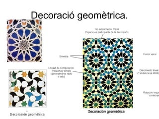 Decoració geomètrica.
 