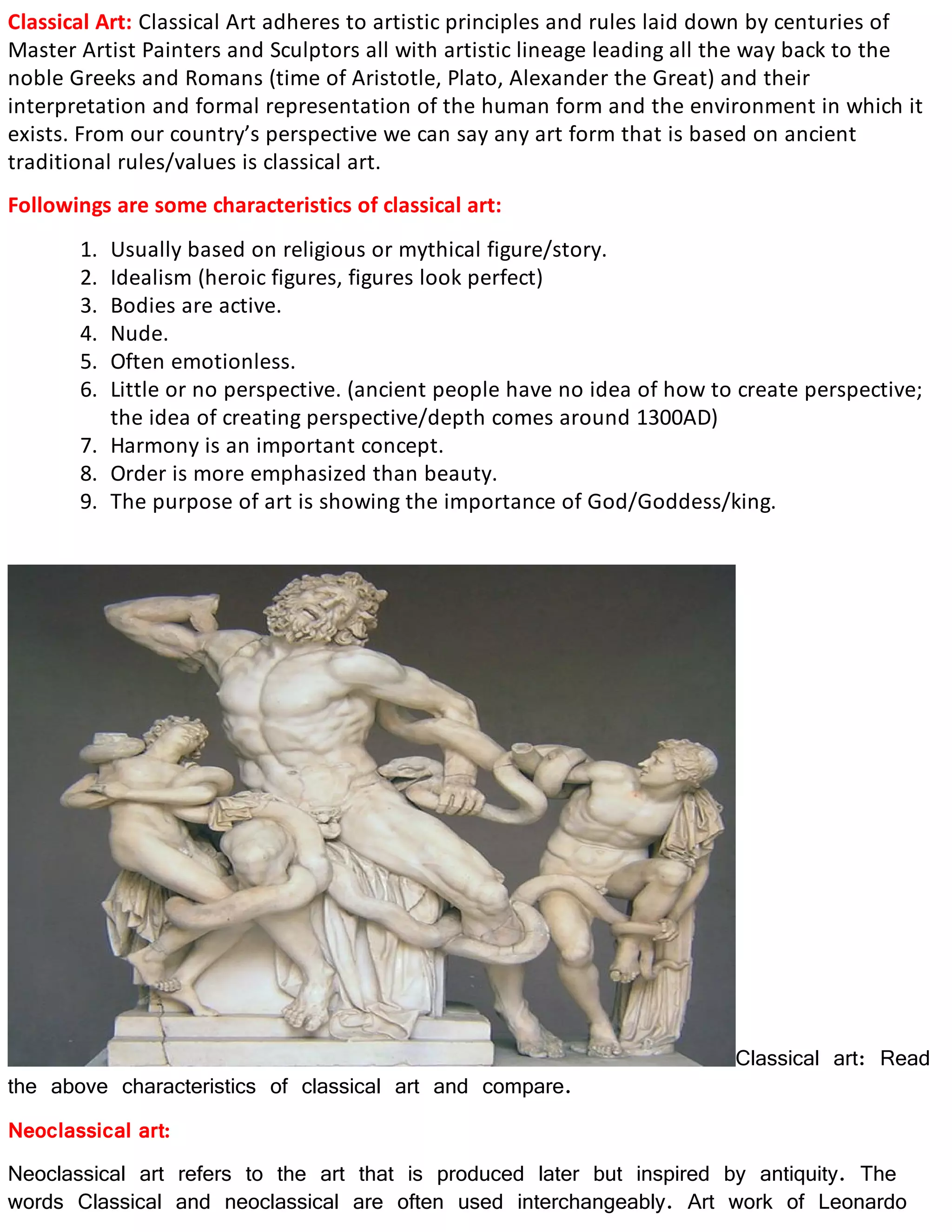Art movements explained | PDF