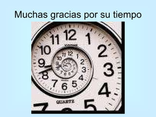 Muchas gracias por su tiempo 