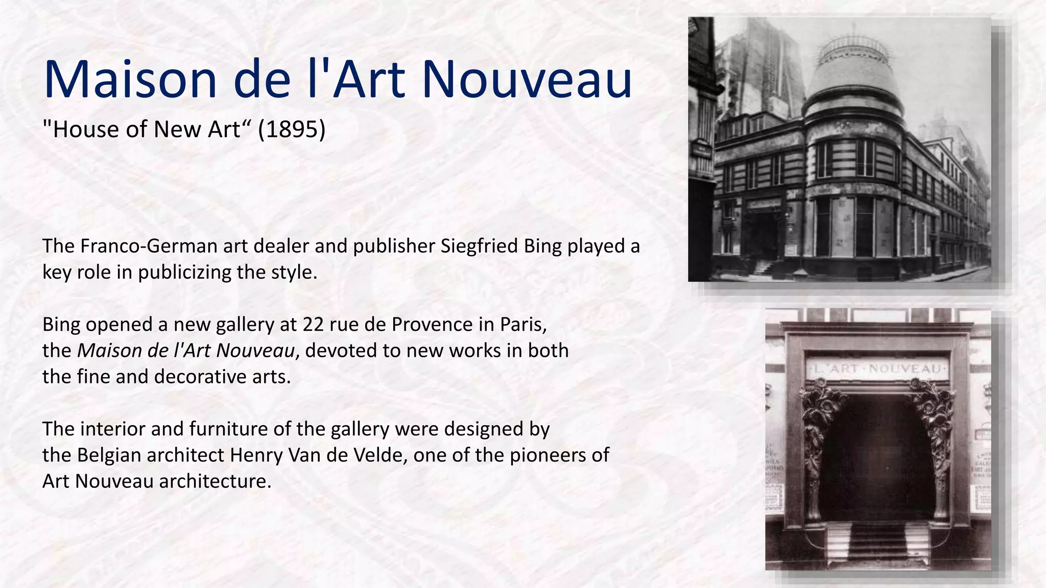 Art Nouveau Architectural. | PPTX