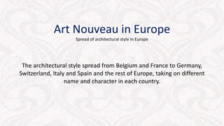 Art Nouveau Architectural. | PPTX