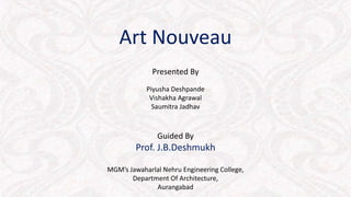 Art Nouveau Architectural. | PPTX