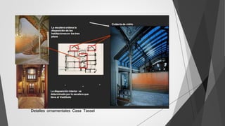 Detalles ornamentales Casa Tassel
 